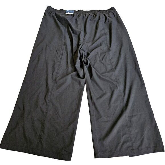 Old Navy Pants Womens XXL Black High Waist Wide Leg Stretch Quick Dry Front Slit - Picture 4 of 15